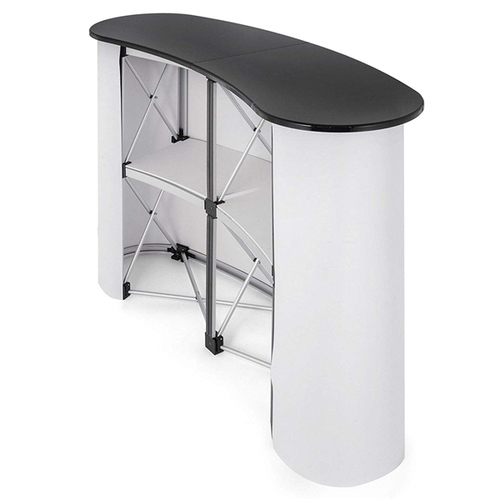 鋁製弧形彈出式櫃檯桌  |陳架直購|活動收納展具系列
